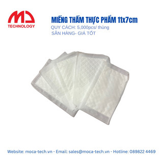 500pcs Miếng thấm thực phẩm 11x7cm