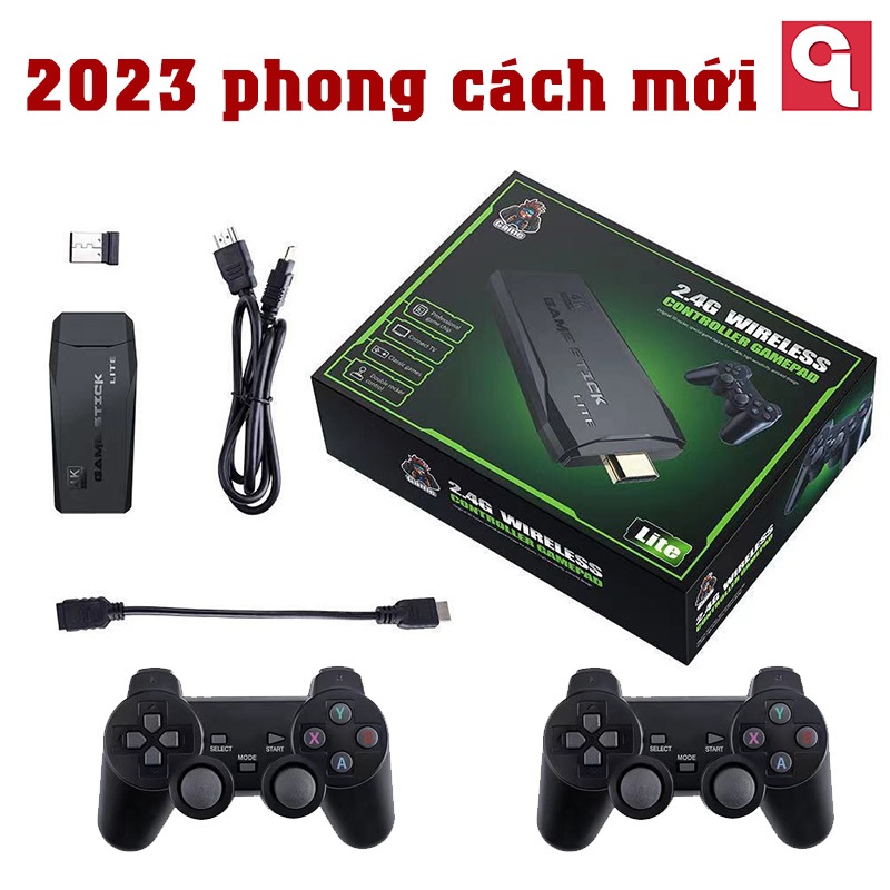 Game Stick 4K V2 PRO Máy Chơi Game Cầm Tay Không Dây,Game Stick 4k HDMI, 3000+/10000+/20000+Trò Chơi,32GB/64GB/128GB