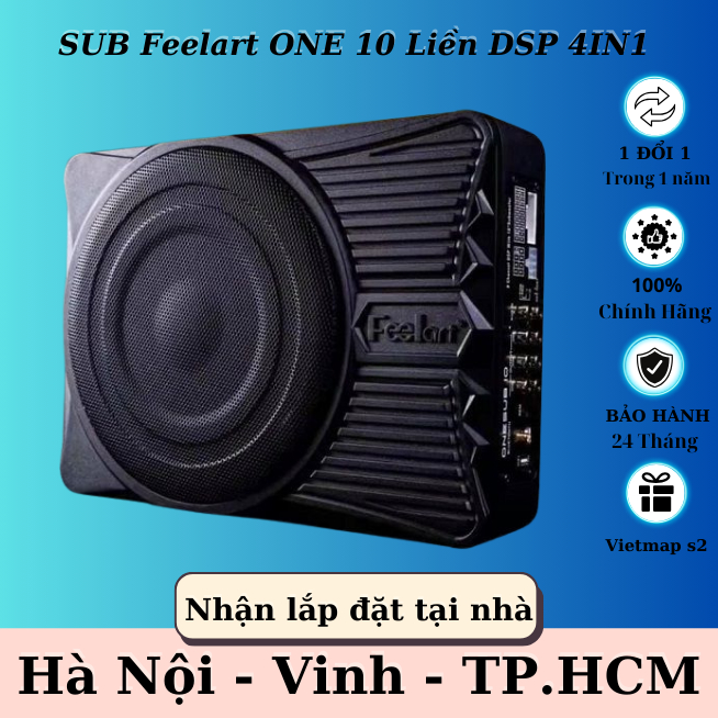 Loa SUB gầm ghế Feelart one sub 10 thương hiệu Đan Mạch âm thanh đẳng cấp