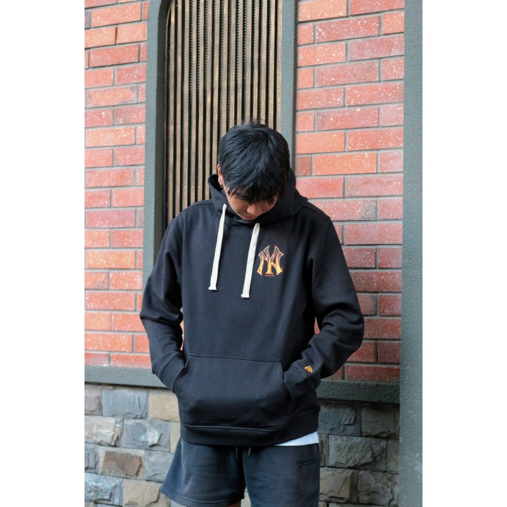 Áo Hoodie New Era - Ny Rực Lửa - Đen - Code: 12877412