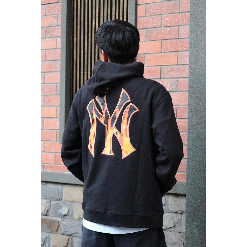 Áo Hoodie New Era - Ny Rực Lửa - Đen - Code: 12877412