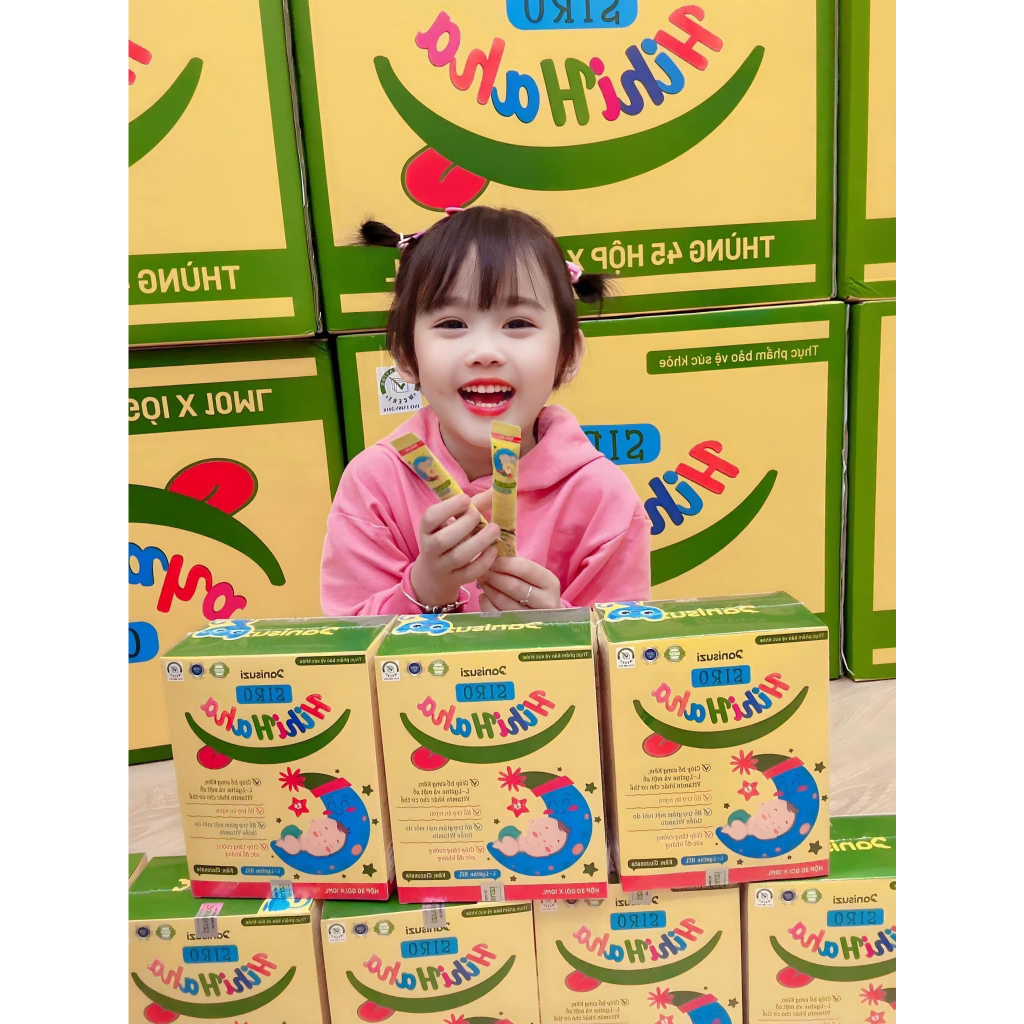 Siro Ăn Ngon Hihihaha HUYỀN PHI Hộp 30 Gói 10ml Giúp Bé Ăn Ngon Hấp Thụ Tốt Tăng Cường Đề Kháng