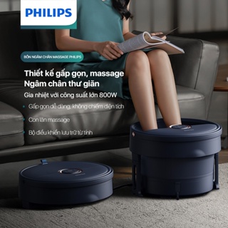 Bồn Ngâm Chân Massage PHILIPS 6501-thiết kế gấp gọn,massage ngâm chân thư giãn,gia nhiệt với công suất lớn 800W