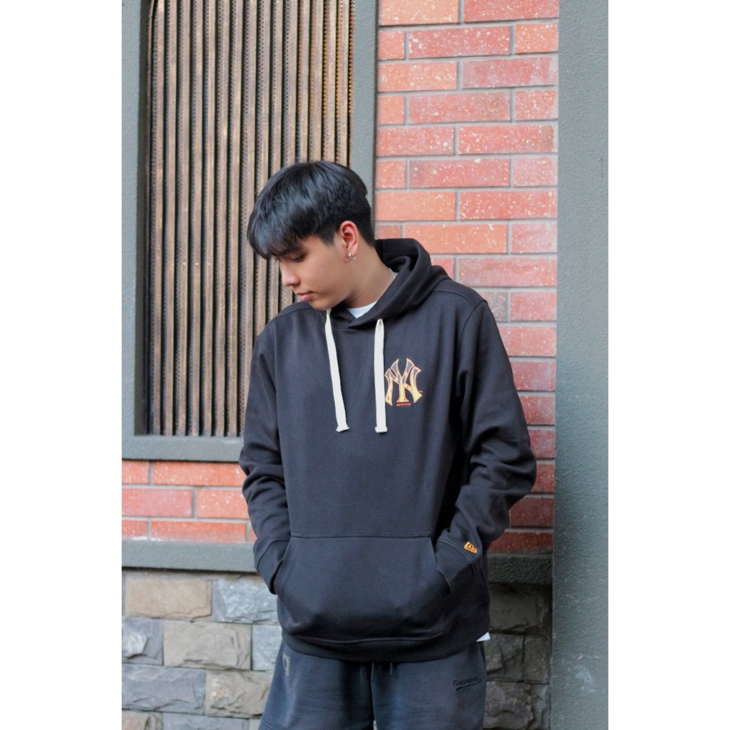 Áo Hoodie New Era - Ny Rực Lửa - Đen - Code: 12877412