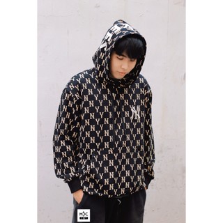 Áo hoodie mlb wadding overfit hoodie new york yankees "black" - code: 3ahdm0214-50bks