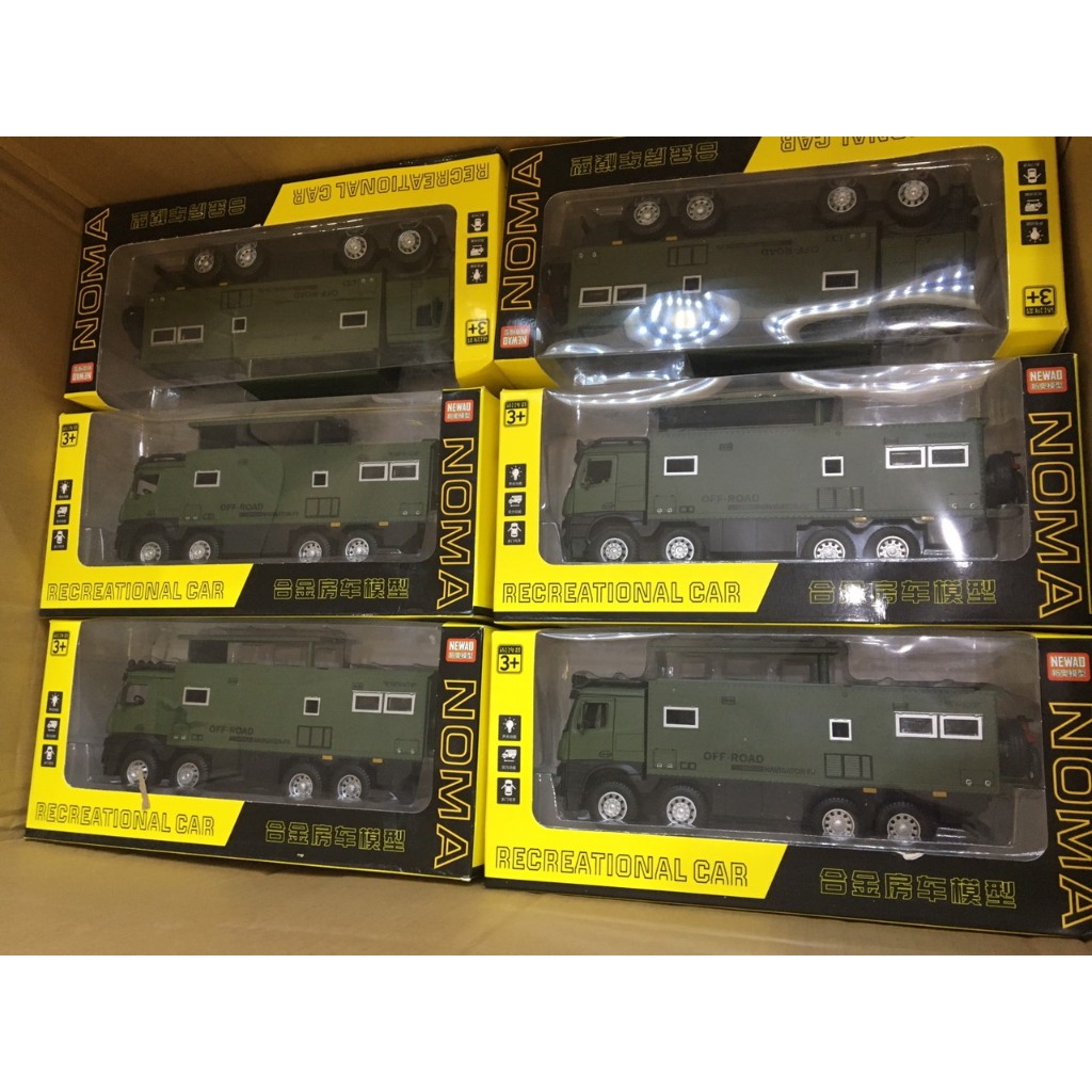 Xe ô tô mô hình tải bọc thép Mercedes OFF-ROAD RV hợp kim, tỉ lệ 1/32 siêu xe 4 bánh OFFROAD mini có đèn và còi siêu rẻ