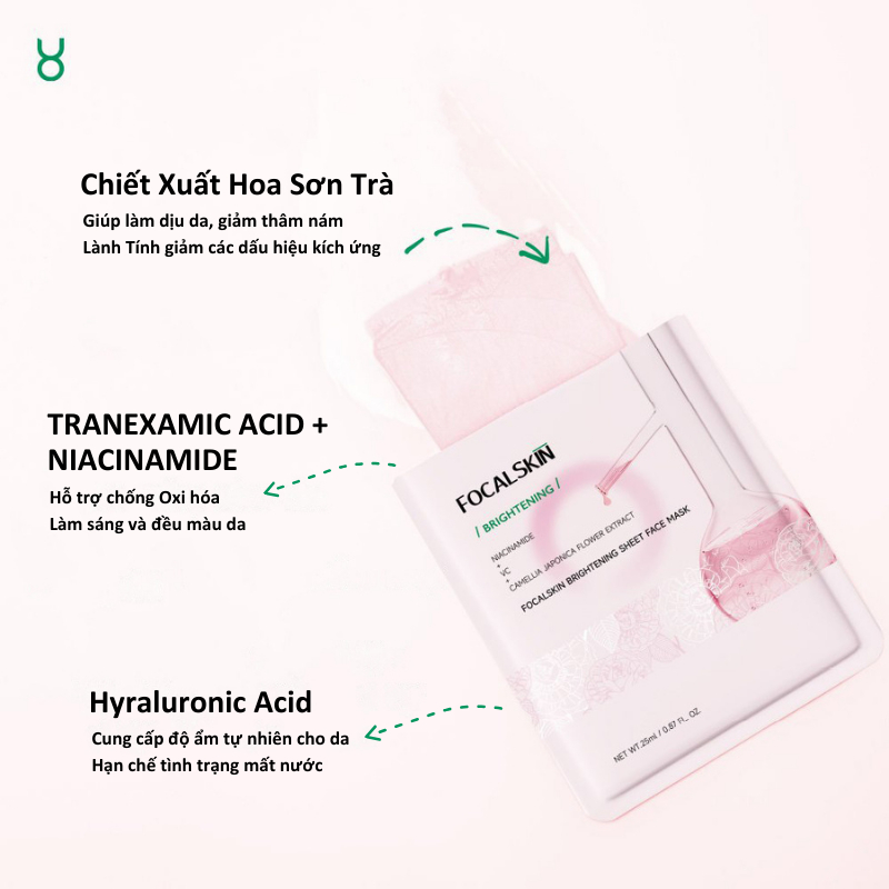 Mặt nạ dưỡng da Focalskin Sheet Mask 25ml/miếng