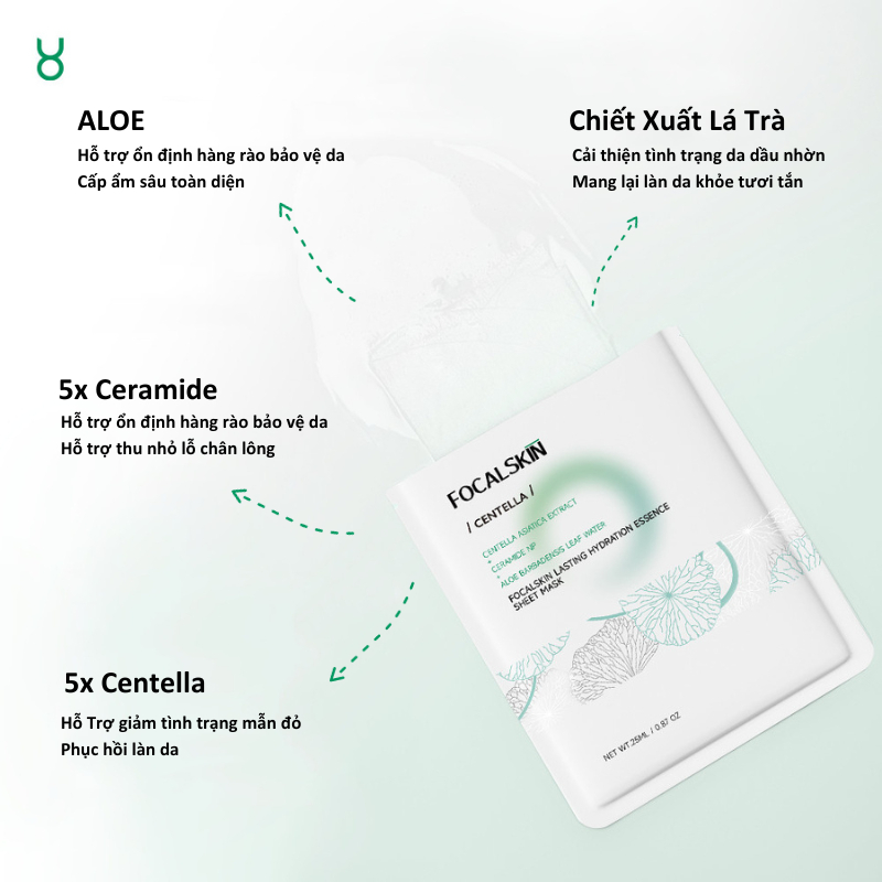 Mặt nạ dưỡng da Focalskin Sheet Mask 25ml/miếng