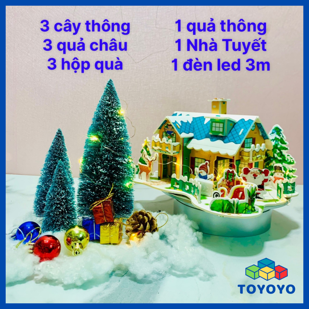 Bộ Quà Tặng Giáng Sinh - Trang Trí Noel Để Bàn - Đồ Decor Giáng Sinh