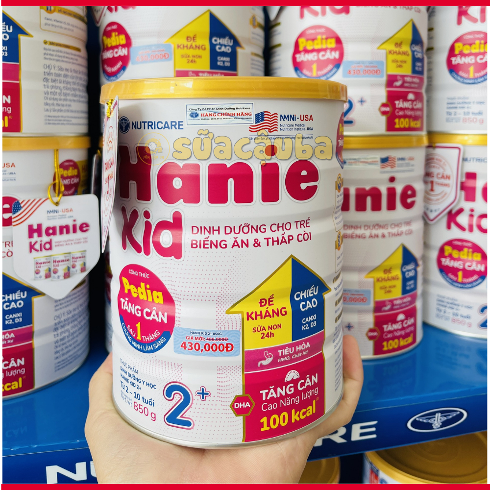 MẪU MỚI - TẶNG QUÀ - Sữa bột Hanie Kid Pedia 2+ dành cho trẻ biếng ăn và suy dinh dưỡng  DATE 2025