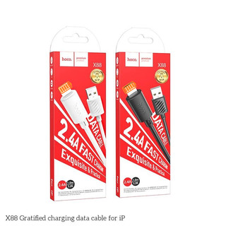 Cáp sạc nhanh cho IP/tablet táo Hoco X88 sạc nhanh 2.4A dài 1 mét