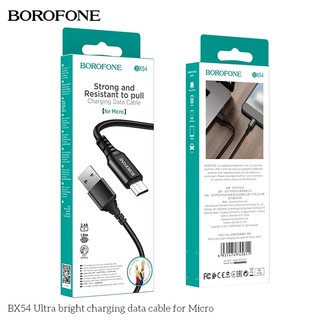 Cáp sạc nhanh micro 2.4A dây dù Borofone BX54