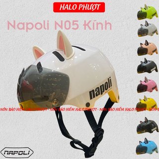 Nón napoli n05 có kính chính hãng