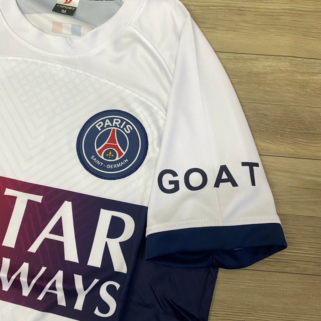 Bộ quần áo đá banh PSG trắng sân khách  JP 2024-FLG