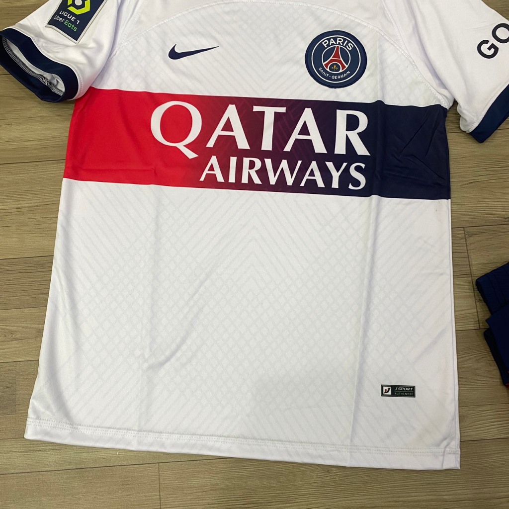 Bộ quần áo đá banh PSG trắng sân khách  JP 2024-FLG