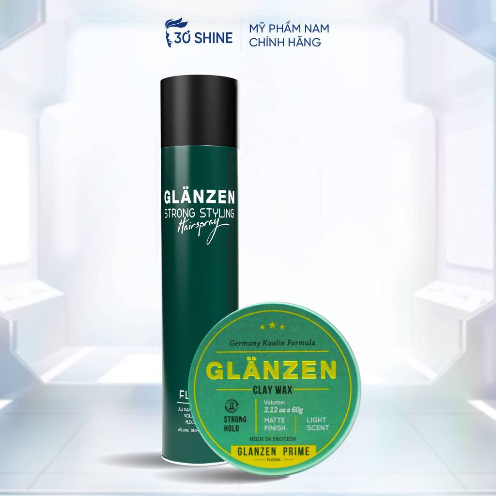 Quà tặng Noel cho bạn trai sáp Glanzen Floral và Gôm Glanzen Floral Giữ nếp lâu Lưu hương sâu