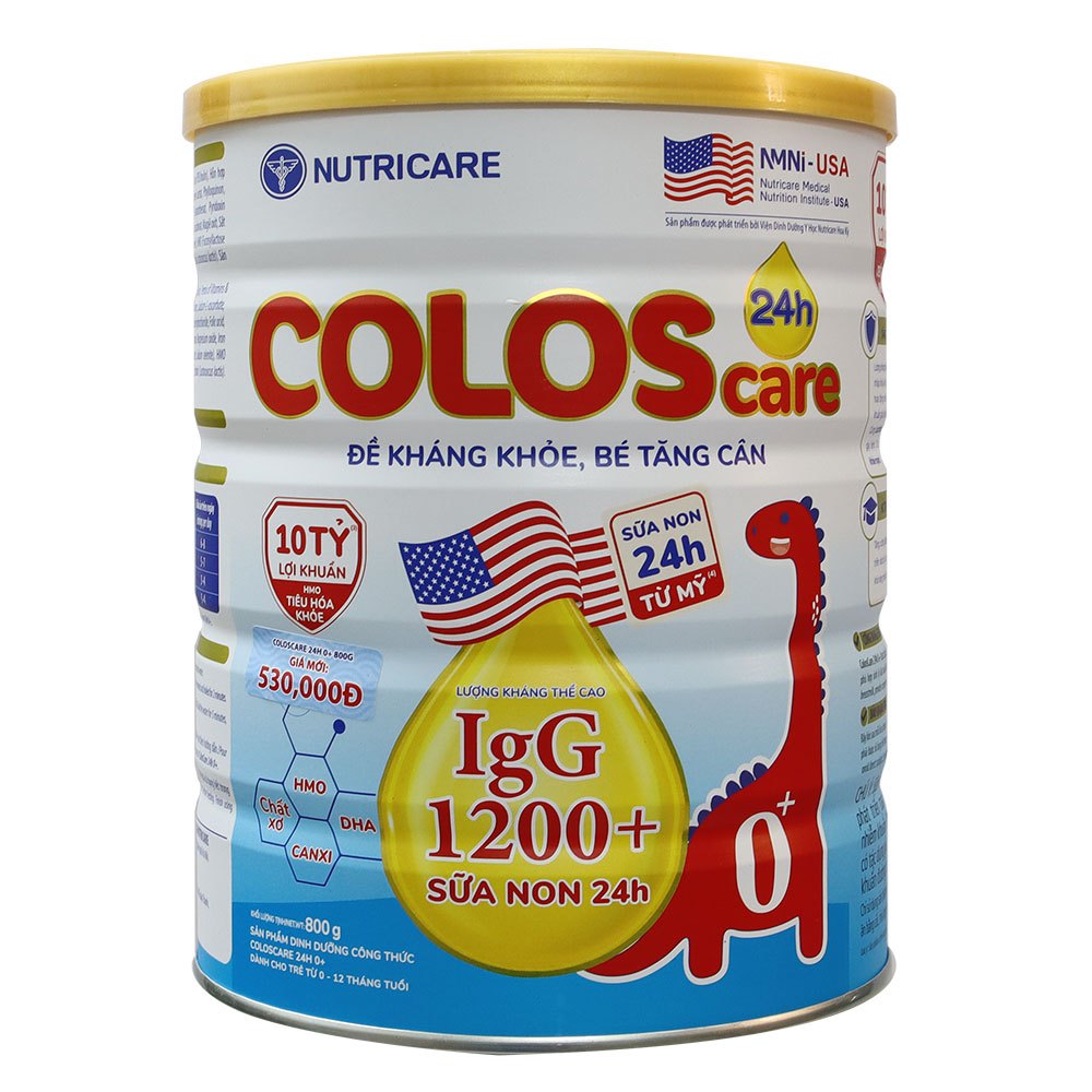 Sữa ColosCare 0+ 1200 igG 800g