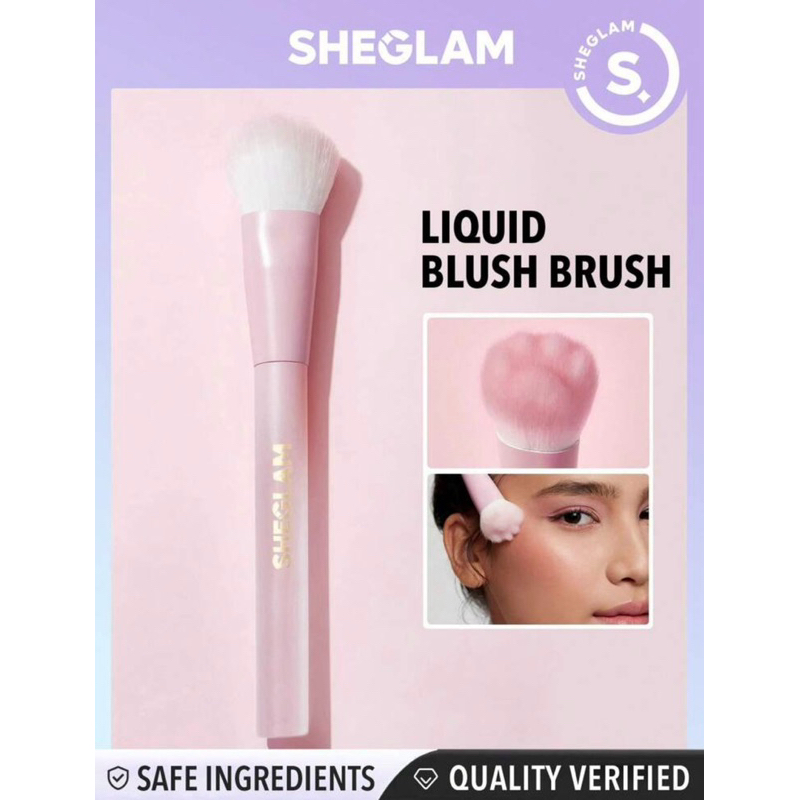 SHEGLAM Color Bloom Liquid Blush Tổng  Paw Design Blush Brush Bàn chải  mềm chuyên nghiệp Công cụ trang điểm  Đen