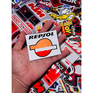 Decal Tem Logo Sticker Repsol Phản Quang Dán Trang Trí Xe