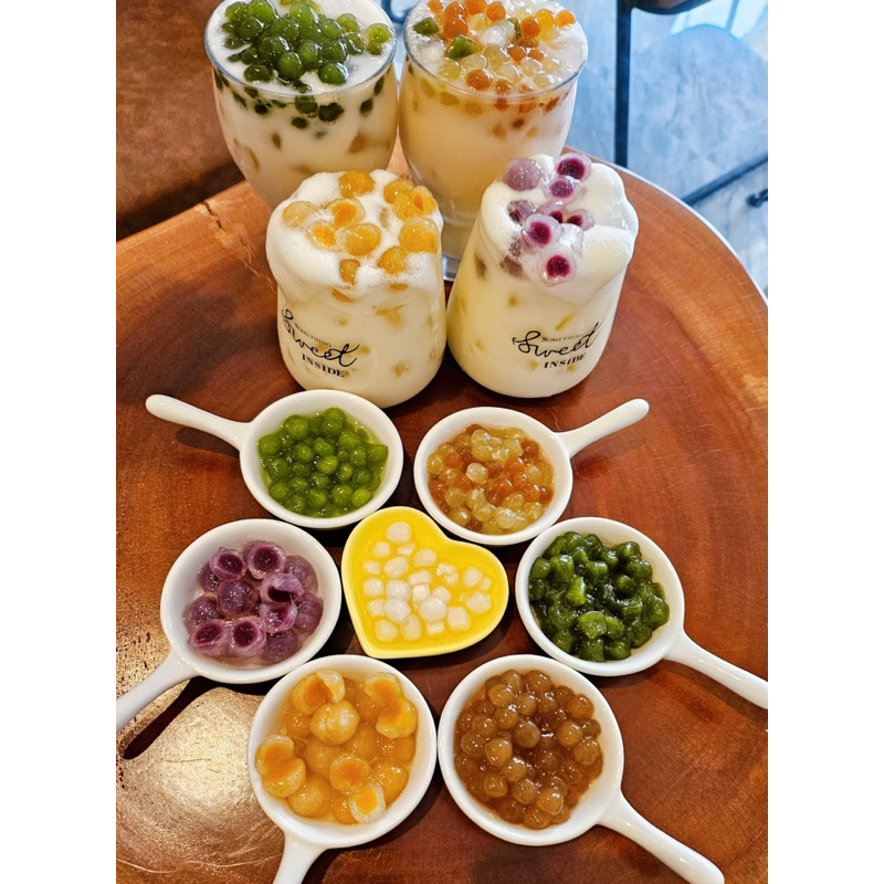 Trân châu nhân khoai lang vàng và tím 500g