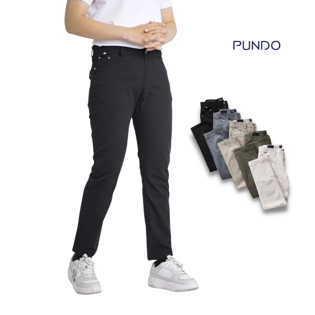 Quần kaki nam cao cấp co giãn 4 màu dễ phối đồ PUNDO QDPD051