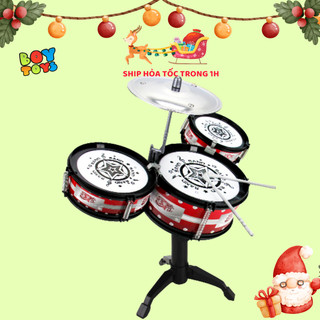 Trống Jazz Drum bộ đồ chơi 3 trống giúp bé phát triển tài năng âm nhạc