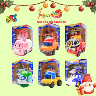 Hộp đồ chơi biến hình biệt đội xe Robocar Poli 2 trong 1