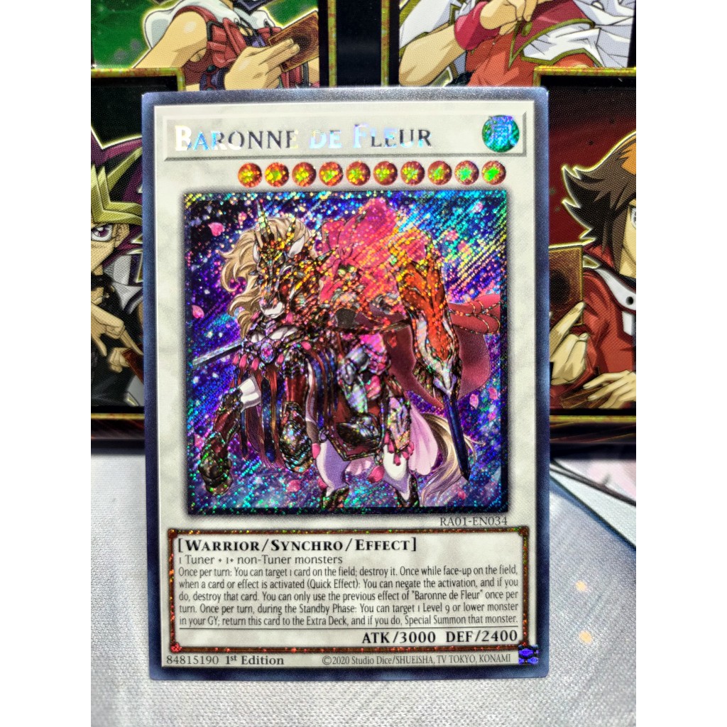 Thẻ bài Baronne de Fleur - RA01-EN034 - 25th Platinum Secret Rare