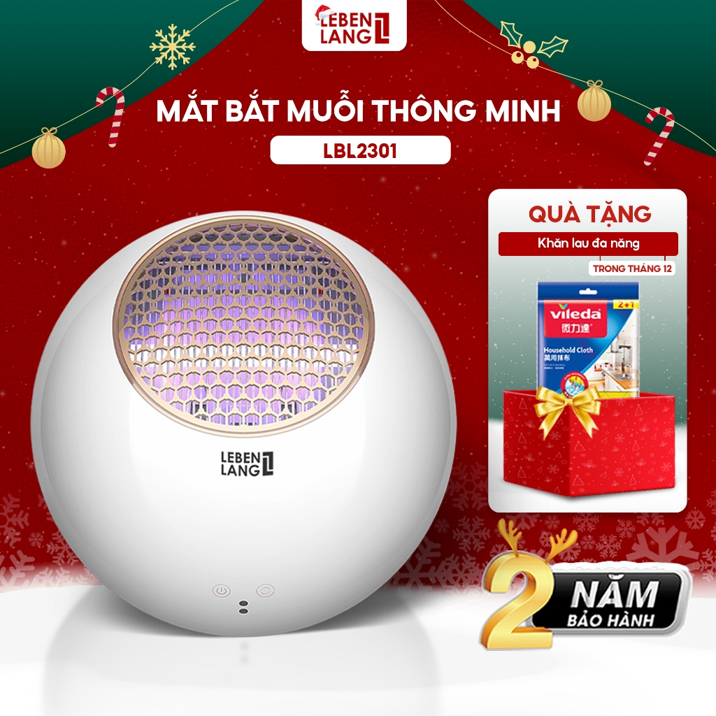 Máy bắt muỗi thông minh Lebenlang LBL2301, cảm biến quang tự động, công suất 10W, bảo hành 2 năm – Hàng chính hãng