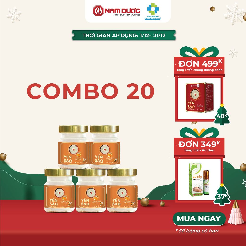 Yến sào Nam Dược Tổ yến chưng mật ong giúp tăng sức đề kháng, bổ phổi, tốt cho hệ tiêu hóa