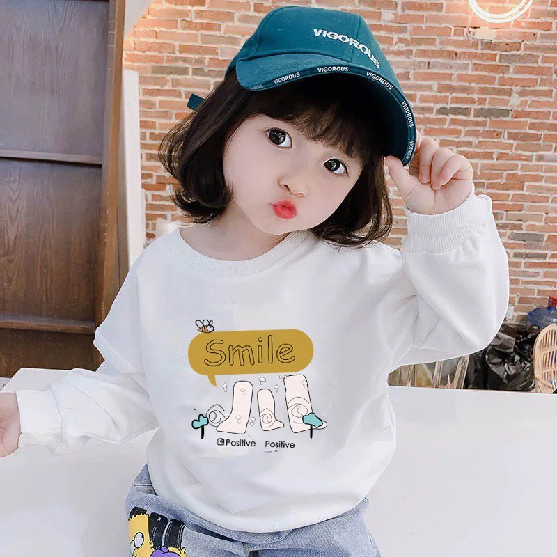 Áo nỉ cho bé trai bé gái Medokids mẫu mới 2024 áo sweater dài tay thu đông cho bé in hình ngộ nghĩnh