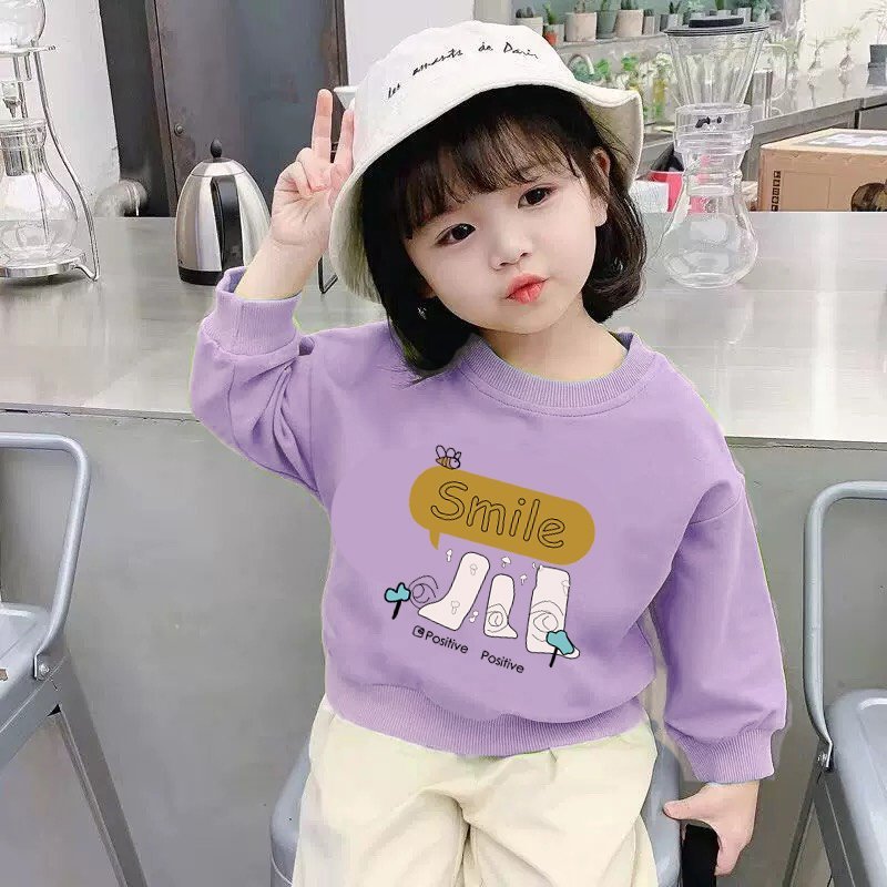 Áo nỉ cho bé trai bé gái Medokids mẫu mới 2024 áo sweater dài tay thu đông cho bé in hình ngộ nghĩnh