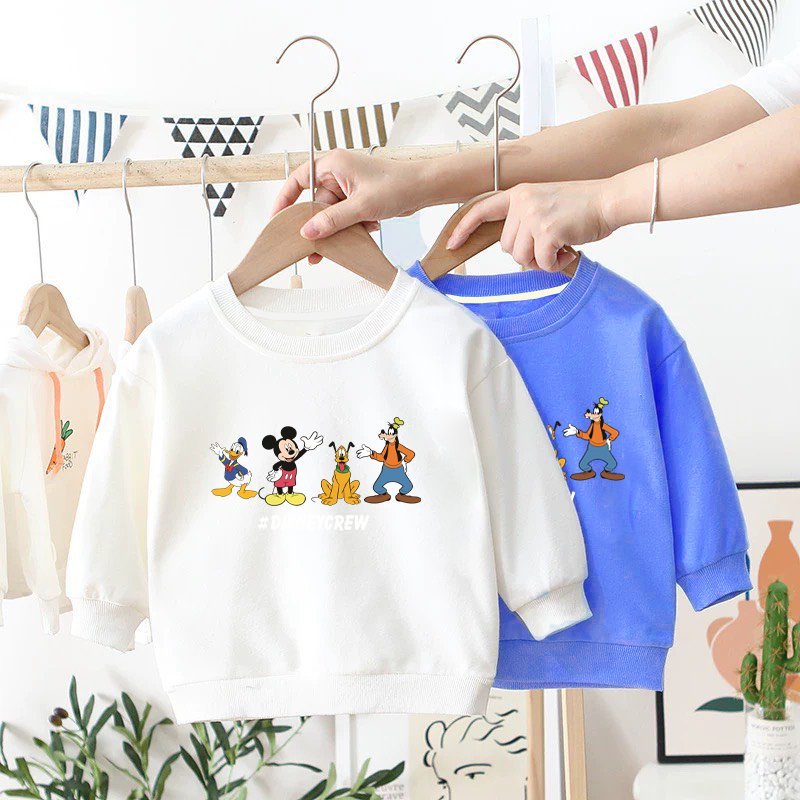 Áo nỉ cho bé trai bé gái Medokids mẫu mới 2024 áo sweater dài tay thu đông cho bé in hình ngộ nghĩnh