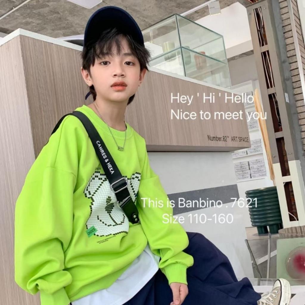 Áo sweater Banbino dài tay cho bé size đại 25-50kg áo khoác bé trai, bé gái chất cotton cao cấp 5 tuổi đến 18 tuổi