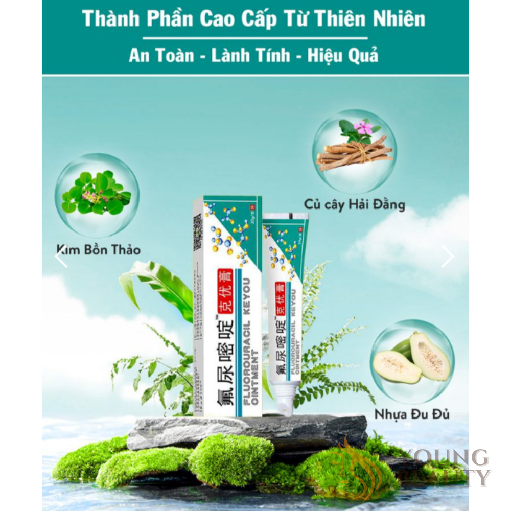 Kem giảm mụn thịt KEYOU, Kem bôi KEYOU, Giảm chai sần, mụn cóc, Không còn gốc tái đi tái lại - YOUNG BEAUTY