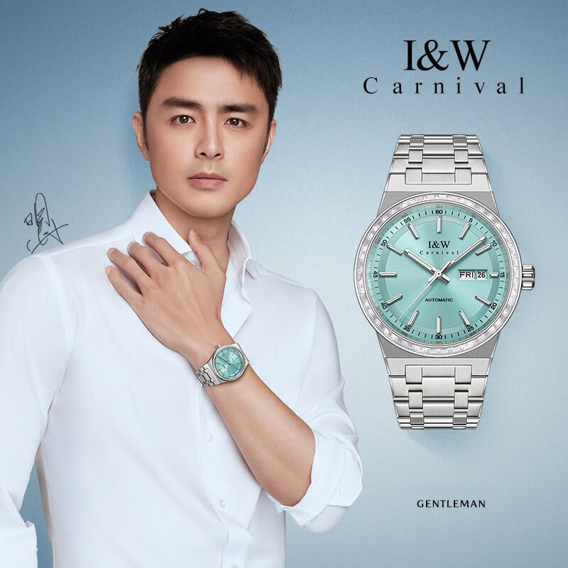 Đồng hồ nam chính hãng IW Carnival IW779G-1 ,Kính sapphire,chống xước,Chống nước30m,BH24 tháng,Máy điện tử(pin),dây da