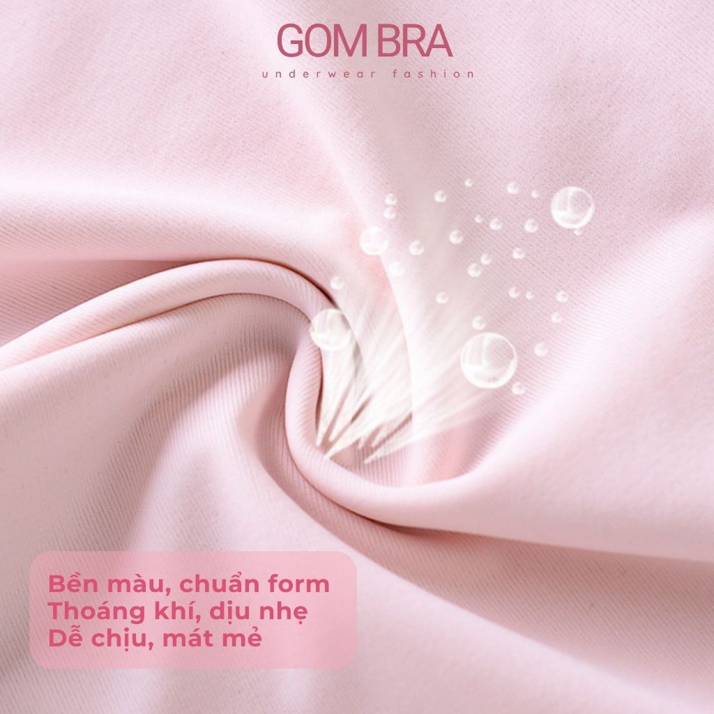 Áo bra nữ đúc su quây 2 dây không gọng GOM BRA trơn màu, nâng ngực tôn vòng một gợi cảm - SA-8881