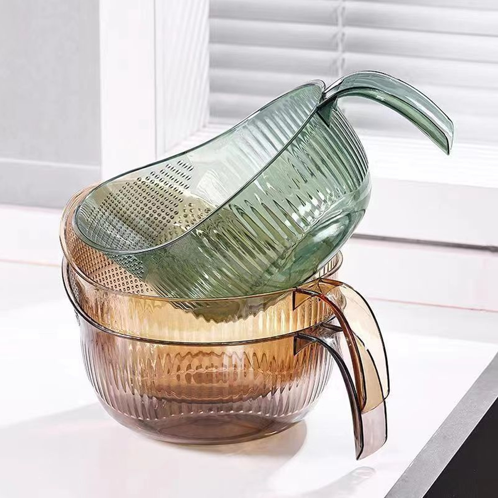 Rổ rửa hoa quả, rau củ, rổ vo gạo thiết kế có lỗ thoát nước tiện lợi, chất liệu nhựa PP dày dặn an toàn sức khỏe
