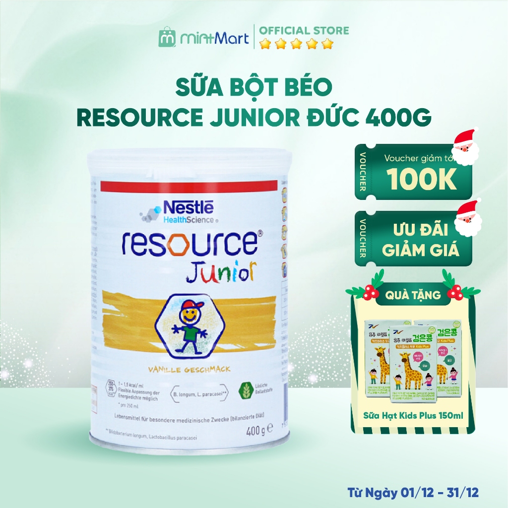 [ Chính Hãng ] Sữa bột béo Resource Junior Đức 400g