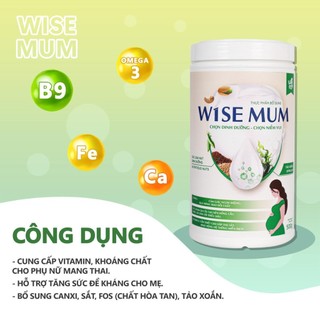Wise mum - sữa hạt dinh dưỡng wise food 500g