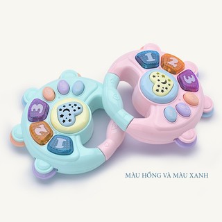  Đồ Chơi Âm Nhạc Cầm Tay Đa Năng Có Âm Thanh và Đèn Cho Bé Giúp Bé Cảm Nhận Âm Thanh Phát Triển Phản Xạ