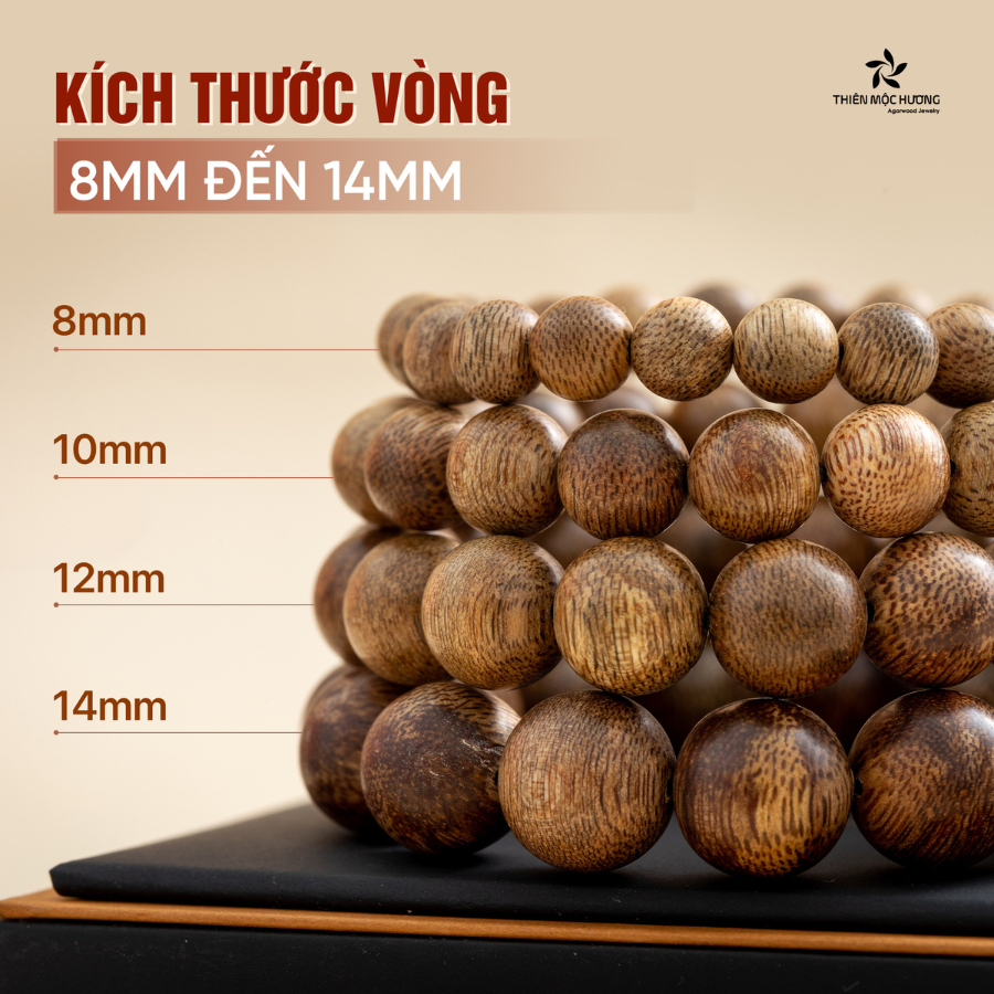 Vòng tay trầm hương chuỗi hạt kim thiềm đài các 100% tự nhiên Thiên Mộc Hương thành công may mắn bình an