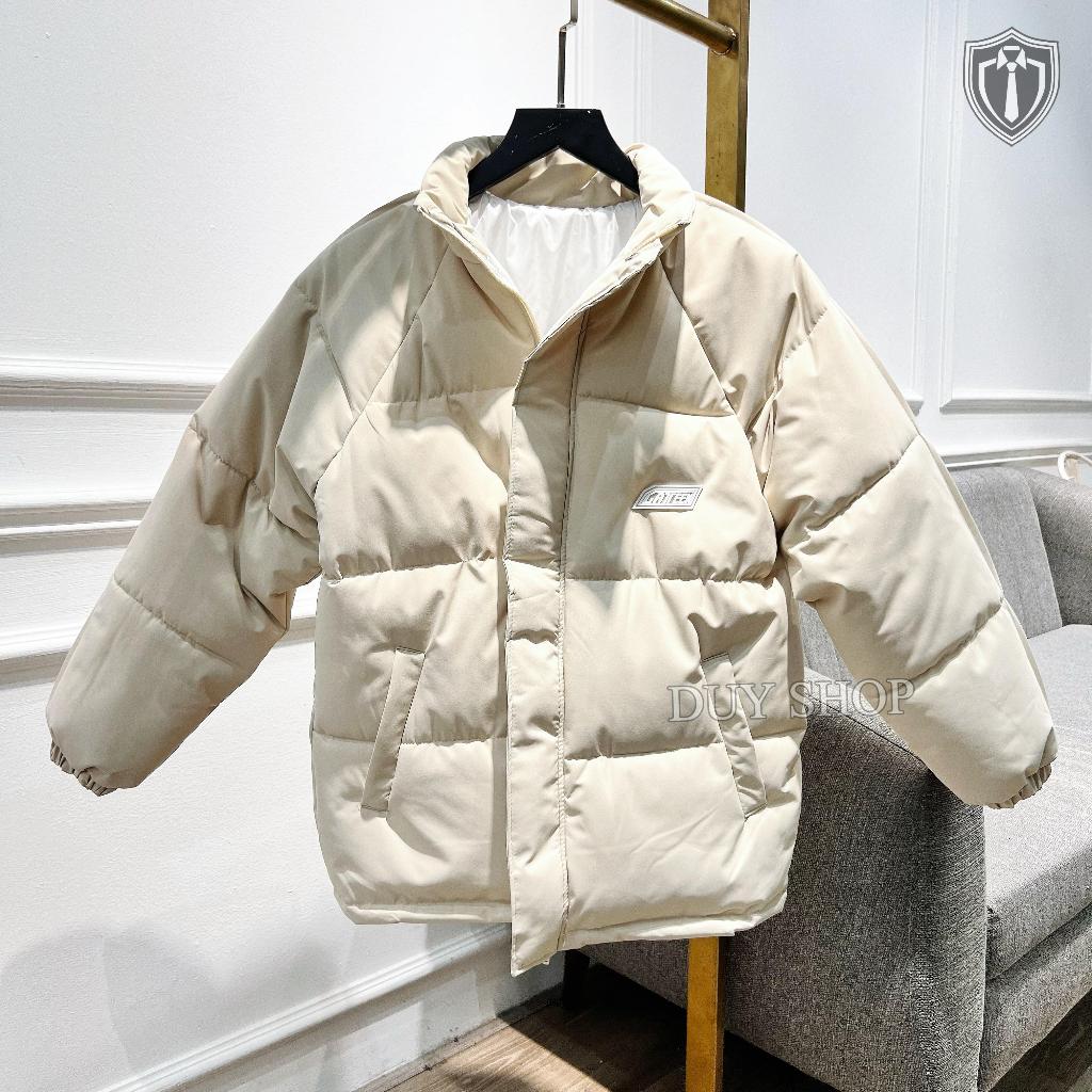 Áo Phao Nam Nữ 0108 trơn thiết kế đơn giản nam tính, cực dày, siêu nhẹ,ấm áp  DUYSHOP Menswear