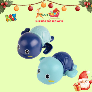 Đồ chơi nhà tắm lên dây cót rùa con bơi lội dưới nước nhiều màu sắc dễ thương cho bé