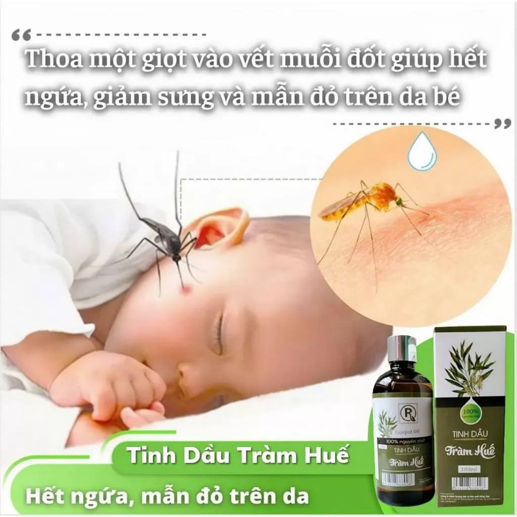 Tinh Dầu Tràm Hồng Tâm Nguyên Chất 100ml Hỗ Trợ Thơm Phòng, Đuỗi Muỗi, Phòng Cảm Cho Bé Yêu