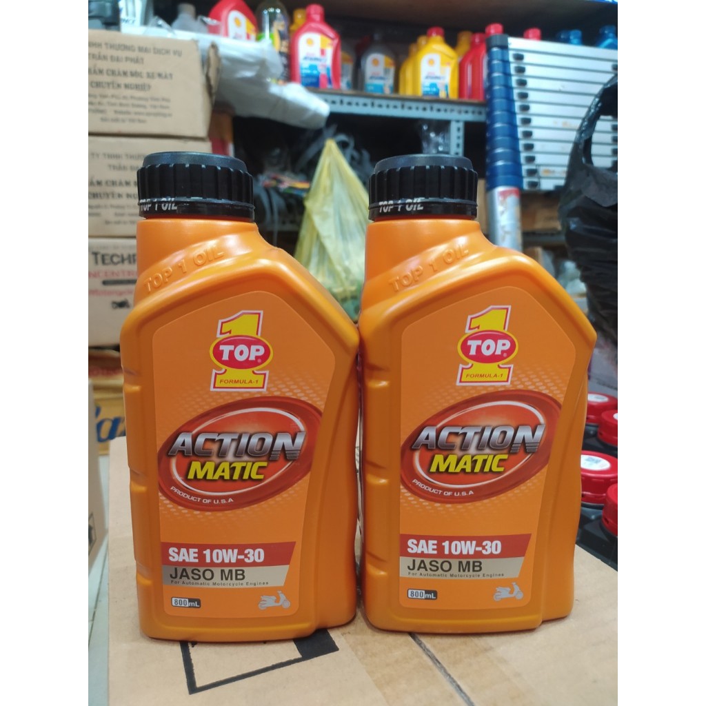 Nhớt top1 matic xe tay ga 10w30vs10w40