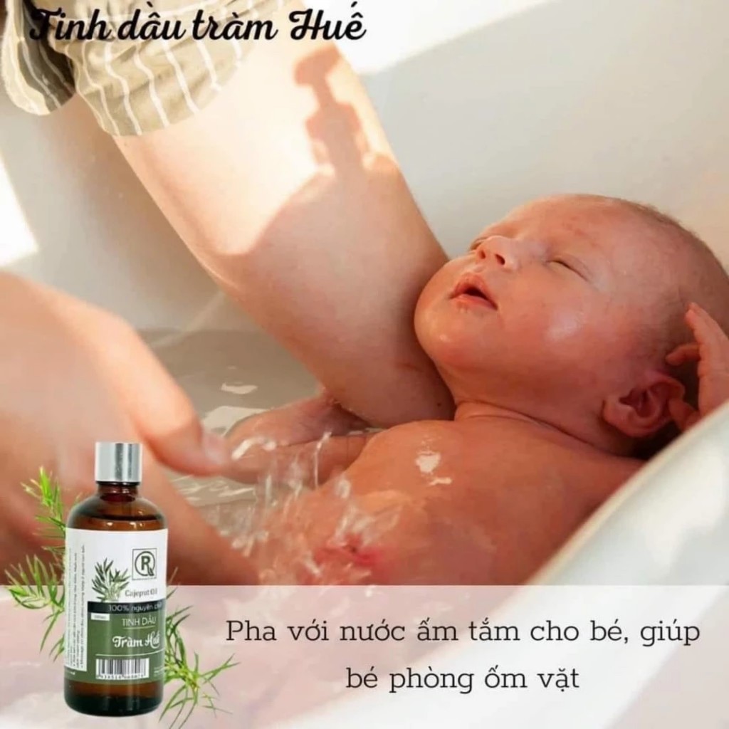 Tinh Dầu Tràm Hồng Tâm Nguyên Chất 100ml Hỗ Trợ Thơm Phòng, Đuỗi Muỗi, Phòng Cảm Cho Bé Yêu