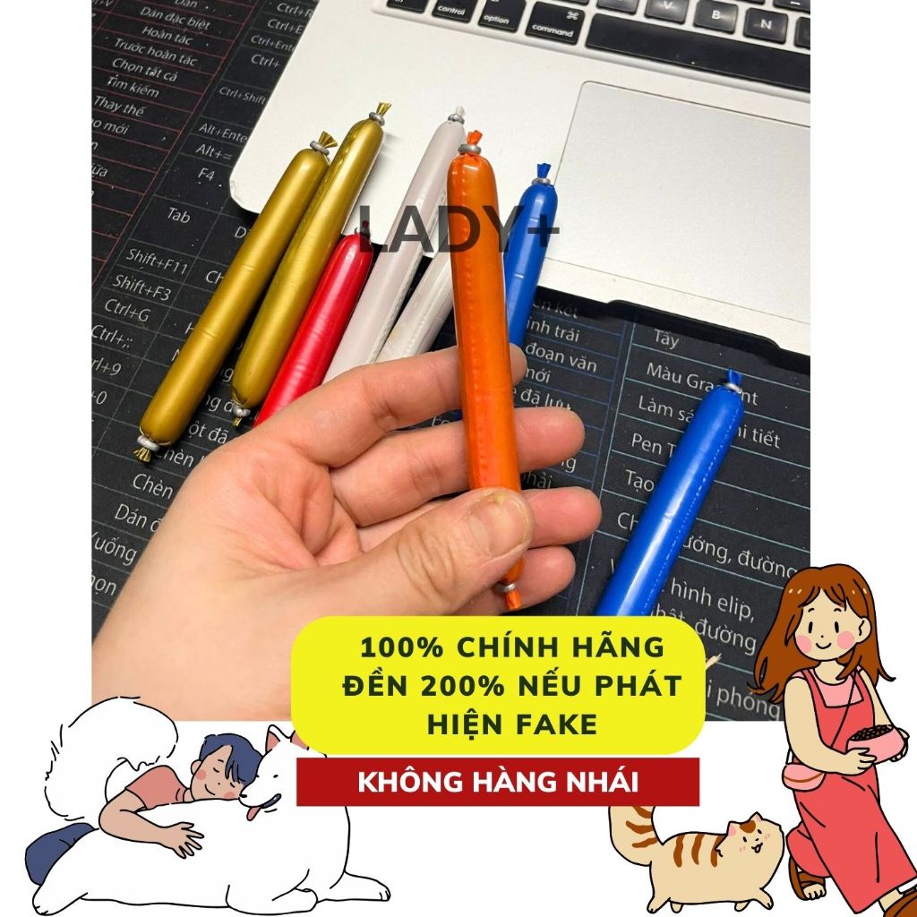 Xúc xích cho chó mèo , thức ăn cho thú cưng 15gr hàng cao cấp giá tốt Full 5 vị