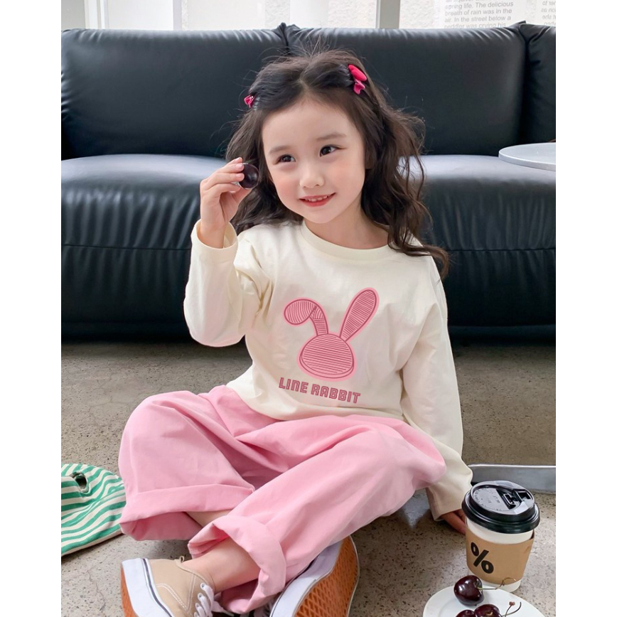 Quần áo cho bé gái chất cotton mềm mịn phong cách năng động, đồ dài tay cho bé gái size đại