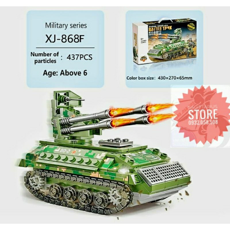 Bộ Xếp Hình Call Of Duty Lắp Ráp Xe Tank 4 Nòng